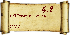 Góczán Evelin névjegykártya