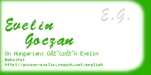 evelin goczan business card